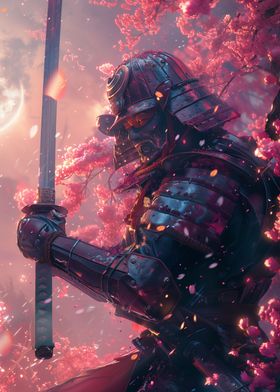 Japanese Samurai Sakura