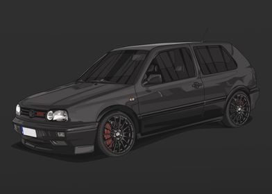 VW Golf MK3 VR6 Black