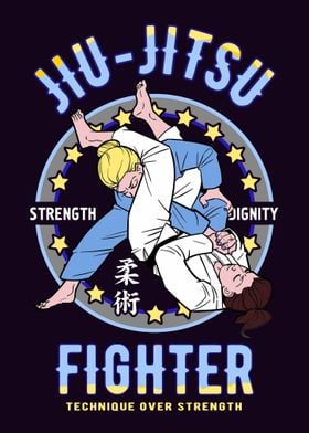 Jiu Jitsu Girl Fighter BJJ