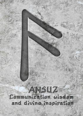 Ansuz Rune Symbol