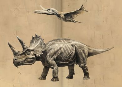 Triceratops horridus art