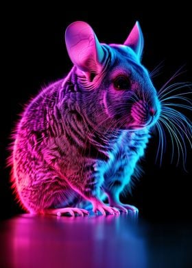 Chinchilla Neon Cute Epic