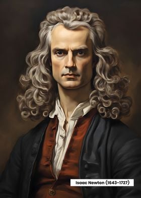 Isaac Newton Oil Painting