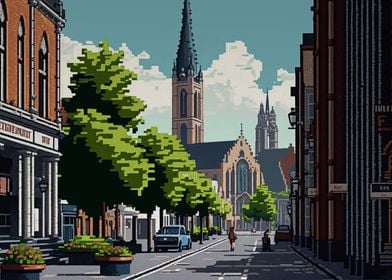 Breda City Pixel Art
