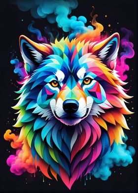 Geometric Color Wolf