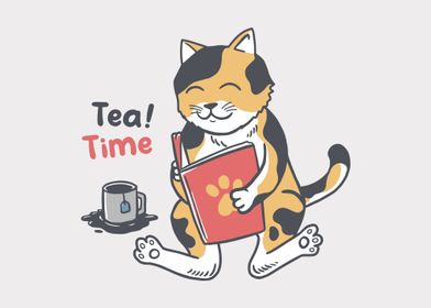 Tea Time Cat