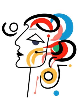 Abstract Woman Face