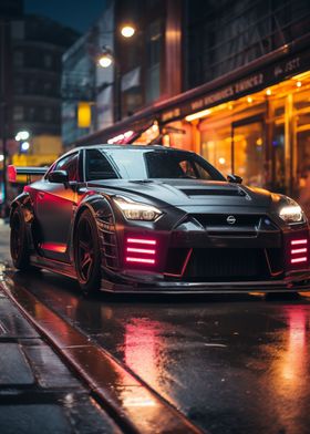 Cyberpunk Nissan Skyline