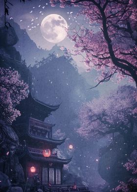 Cherry Blossom Moon