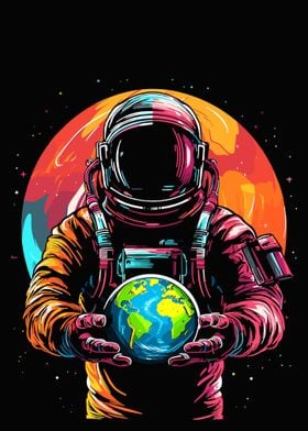 Astronaut in space Poster