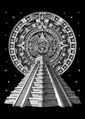 Aztec Pyramid Calendar