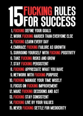 15  Rules For Success