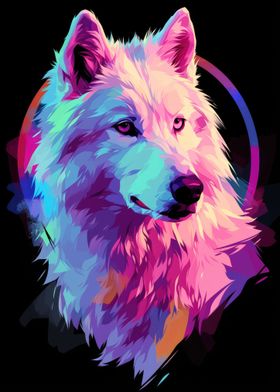 Dog Animal Neon Pet Friend