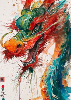 Dragon watercolor