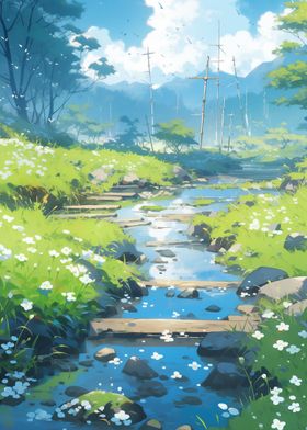 Anime Landscape Colorful