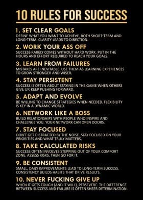 10 rules for success