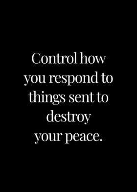 Control how you respond