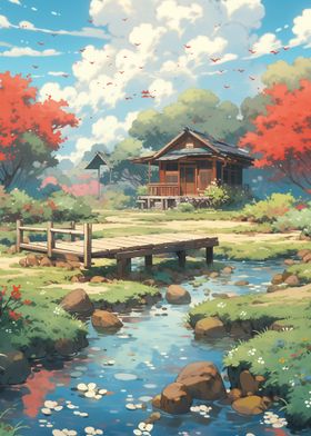 Anime Landscape Colorful