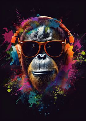 Orangutan Colorful
