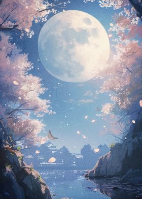 Cherry Blossom Moon