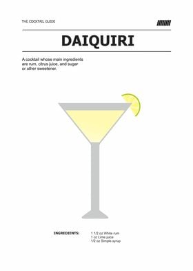 daiquiri cocktail about