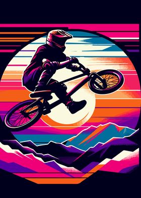  freestyle BMX sunset wpap