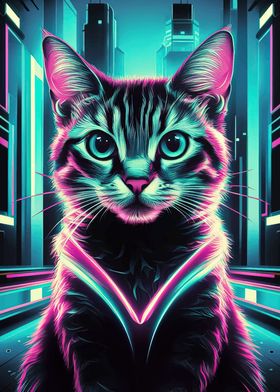 Neon Cat