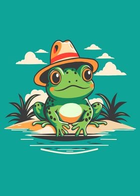 Frog On Vacation