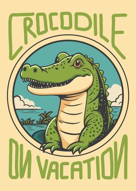 Crocodile On Vacation