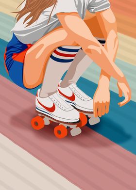 roller skate girl
