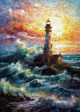 Lighthouse Painting