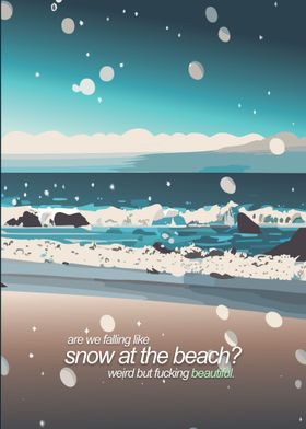 Snow on the Beach