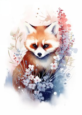 Red Panda Watercolor