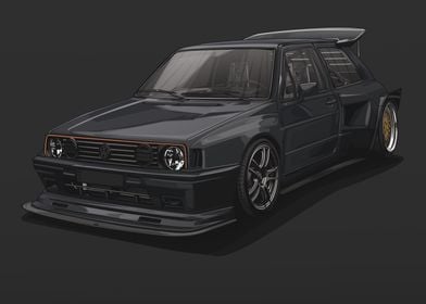 VW Golf 2 GTI Thunderbunny