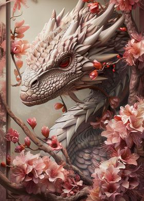 3D dragon pink