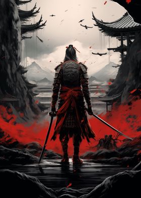 Japanese Painting Samurai