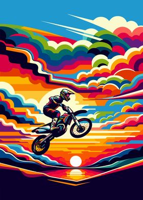 Motocross sunset wpap