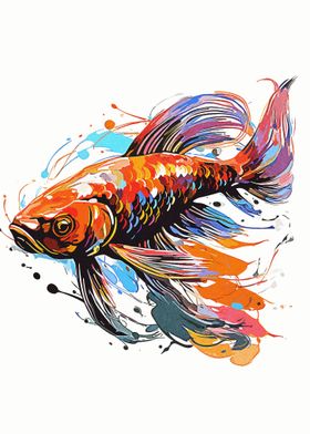 Paint Colorful Fish