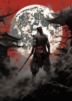 Japanese Painting Samurai