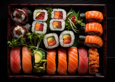 Japanese Food Sushi Box