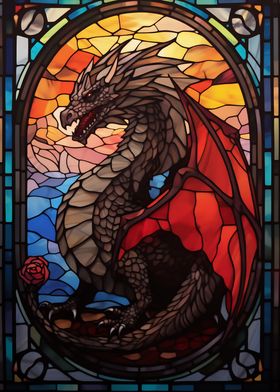 Stained Glass Dragon