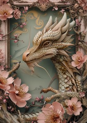 3D dragon pink