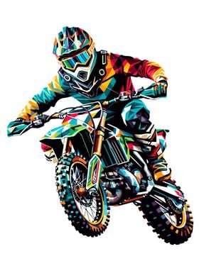 motocross wpap pop art