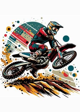 Motocross wpap pop art col