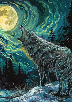 Wolf In Forest