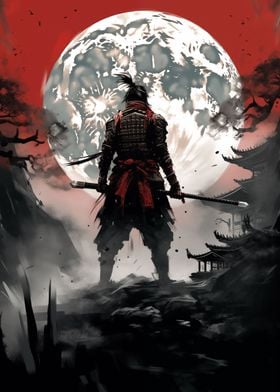 Japanese Painting Samurai