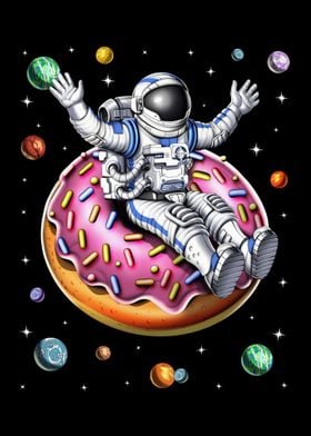 Astronaut Riding Donut