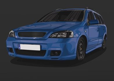 Opel Astra G Blue