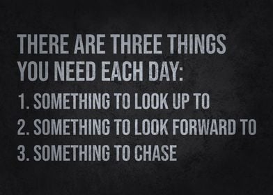 Need 3 Things Every Day