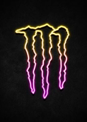 monster energy neon